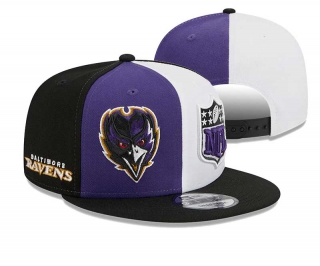 NFL Baltimore Ravens New Era Purple Black 2023 Sideline 9FIFTY Snapback Hat 2006