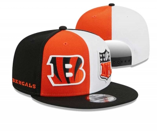 NFL Cincinnati Bengals New Era Orange Black 2023 Sideline 9FIFTY Snapback Hat 2023