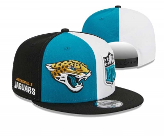 NFL Jacksonville Jaguars New Era Teal Black 2023 Sideline 9FIFTY Snapback Hat 2044