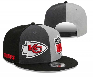 NFL Kansas City Chiefs New Era Graphite Black 2023 Sideline 9FIFTY Snapback Hat 2023