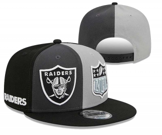 NFL Las Vegas Raiders New Era Graphite Black 2023 Sideline 9FIFTY Snapback Hat 2124