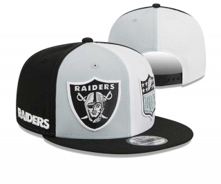 NFL Las Vegas Raiders New Era Gray Black 2023 Sideline 9FIFTY Snapback Hat 2125