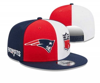 NFL New England Patriots New Era Red Navy 2023 Sideline 9FIFTY Snapback Hat 2043