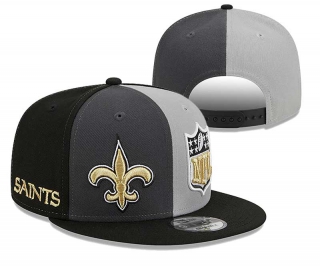 NFL New Orleans Saints New Era Graphite Black 2023 Sideline 9FIFTY Snapback Hat 2043