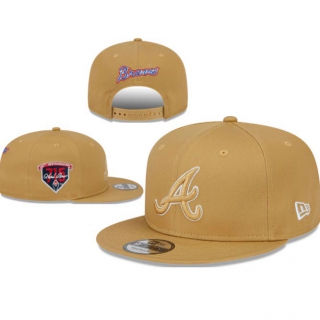 MLB Atlanta Braves New Era Bronze 40th Anniversary Patch 9FIFTY Snapback Hat 1101