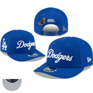 MLB Los Angeles Dodgers New Era x Felt Royal Low Profile 9FIFTY Snapback Hat 1103