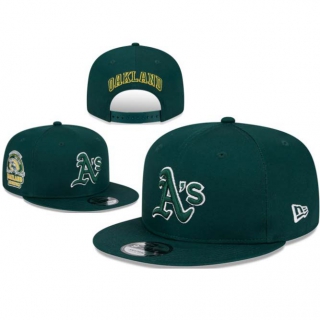 MLB Oakland Athletics New Era Dark Green 100th Anniversary Patch 9FIFTY Snapback Hat 1101