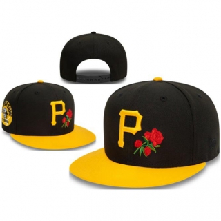 MLB Pittsburgh Pirates New Era Black Gold All Star Game Patch Floral 9FIFTY Snapback Hat 1101