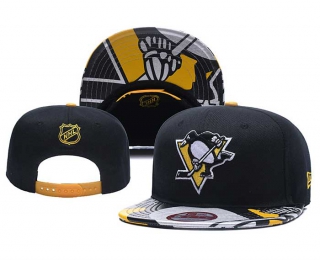 NHL Pittsburgh Penguins New Era Black Back Patch 9FIFTY Snapback Hat 3001