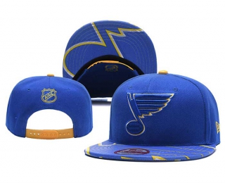 NHL St. Louis Blues New Era Blue Back Patch 9FIFTY Snapback Hat 3001