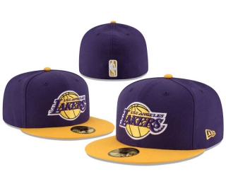 NBA Los Angeles Lakers New Era Purple Gold 2Tone Alt 59FIFTY Fitted Hat 8003