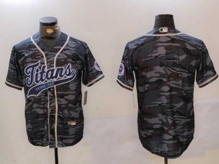 Men's NFL Tennessee Titans Blank Camo With Patch Cool Base Stitched Baseball Jersey (1)