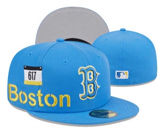 MLB Boston Red Sox New Era Light Blue City Connect Icon Side Patch 59FIFTY Fitted Hat 3005