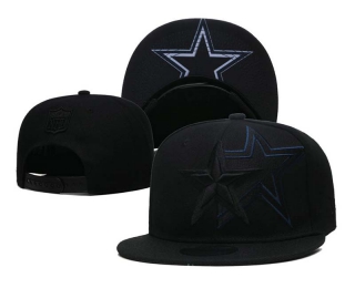 NFL Dallas Cowboys New Era Black On Black Embroidered 9FIFTY Snapback Hat 3099