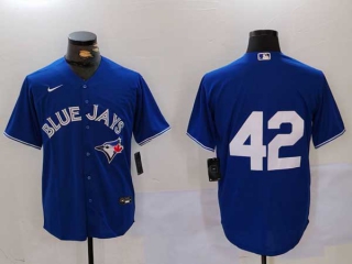 Men's MLB Toronto Blue Jays #42 Jackie Robinson Blue Cool Base Nike Stitched Baseball Jersey