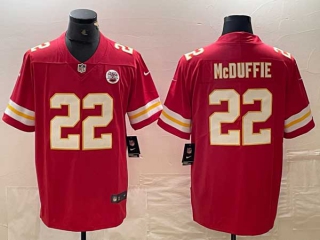 Men's NFL Kansas City Chiefs #22 Trent McDuffie Red Vapor Untouchable Limited Football Stitched Jersey