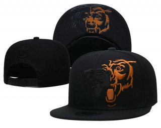 NFL Chicago Bears New Era Black On Black Logo Feature 2022 9FIFTY Snapback Hat 3037