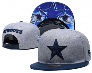 NFL Dallas Cowboys New Era Gray Navy Back Patch 9FIFTY Snapback Hat 3102