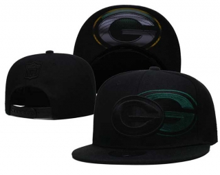 NFL Green Bay Packers New Era Black On Black Logo Feature 2022 9FIFTY Snapback Hat 3051