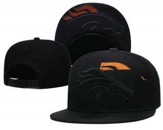 NFL Denver Broncos New Era Black On Black Logo Feature 2022 9FIFTY Snapback Hat 3053