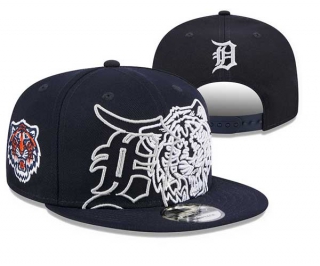 MLB Detroit Tigers New Era Navy Game Day Overlap 9FIFTY Adjustable Snapback Hat 3019