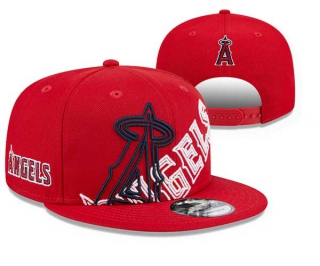 MLB Los Angeles Angels New Era Red Game Day Overlap 9FIFTY Adjustable Snapback Hat 3013