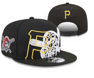 MLB Pittsburgh Pirates New Era Black Game Day Overlap 9FIFTY Adjustable Snapback Hat 3025