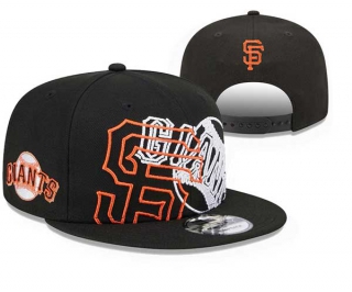 MLB San Francisco Giants New Era Black Game Day Overlap 9FIFTY Adjustable Snapback Hat 3022