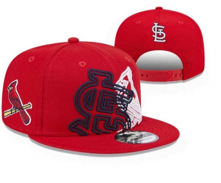 MLB St. Louis Cardinals New Era Red Game Day Overlap 9FIFTY Adjustable Snapback Hat 3029