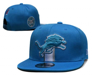 NFL Detroit Lions New Era Blue 2024 Sideline Side Patch 9FIFTY Adjustable Snapback Hat 6023