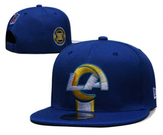 NFL Los Angeles Rams New Era Royal 2024 Sideline Side Patch 9FIFTY Adjustable Snapback Hat 6023