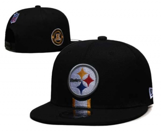 NFL Pittsburgh Steelers New Era Black 2024 Sideline Side Patch 9FIFTY Adjustable Snapback Hat 6050