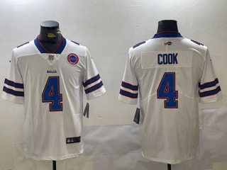 Men's NFL Buffalo Bills #4 James Cook White Vapor Untouchable Limited Stitched Nike Football Jerseys