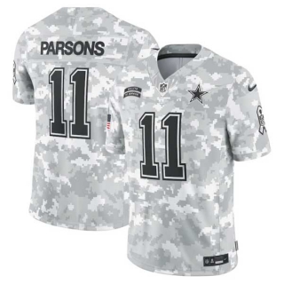 Men's NFL Dallas Cowboys #11 Micah Parsons Arctic Camo 2024 Salute to Service Limited Nike Football Jersey