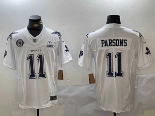 Men's NFL Dallas Cowboys #11 Micah Parsons White Vapor Limited Stitched Football Nike Jerseys