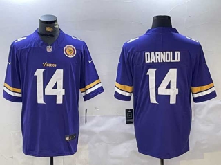 Men's NFL Minnesota Vikings #14 Sam Darnold Purple Limited Stitched Nike Football Jerseys