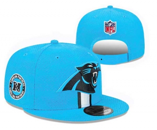 NFL Carolina Panthers New Era Blue 2024 Sideline Side Patch 9FIFTY Snapback Hat 3006