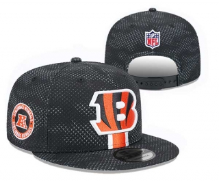 NFL Cincinnati Bengals New Era Black 2024 Sideline Side Patch 9FIFTY Snapback Hat 3030