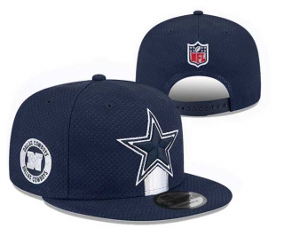 NFL Dallas Cowboys New Era Navy 2024 Sideline Side Patch 9FIFTY Snapback Hat 3109