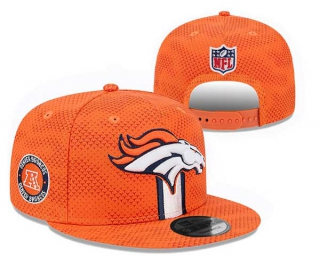 NFL Denver Broncos New Era Orange 2024 Sideline Side Patch 9FIFTY Snapback Hat 3054