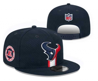 NFL Houston Texans New Era Navy 2024 Sideline Side Patch 9FIFTY Snapback Hat 3001