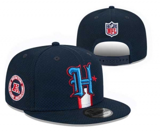 NFL Houston Texans New Era Navy 2024 Sideline Side Patch 9FIFTY Snapback Hats 3002