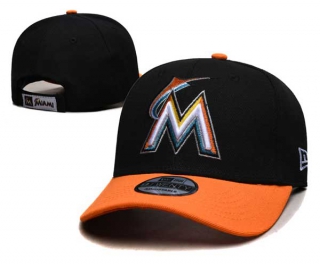 MLB Miami Marlins New Era Black Orange Two Tone Curved Brim 9TWENTY Adjustable Hat 2026