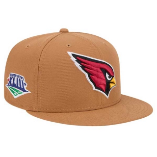 NFL Arizona Cardinals New Era Tan Color Pack Super Bowl XLIII Side Patch 9FIFTY Snapback Hat 2027