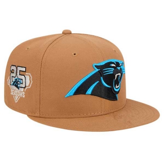 NFL Carolina Panthers New Era Tan Color Pack 25th Anniversary Side Patch 9FIFTY Snapback Hat 2038