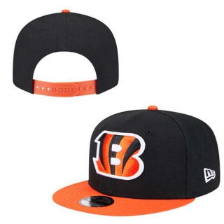 NFL Cincinnati Bengals New Era Black Orange Two Tone 9FIFTY Snapback Hat 2024