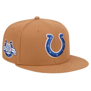 NFL Indianapolis Colts New Era Tan Color Pack 30th Anniversary Side Patch 9FIFTY Snapback Hat 2007