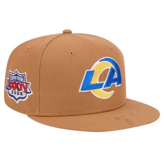 NFL Los Angeles Rams New Era Tan Color Pack Super Bowl XXXIV Side Patch 9FIFTY Snapback Hat 2012