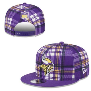 NFL Minnesota Vikings New Era Purple 2024 Sideline Statement 9FIFTY Snapback Hat 2016