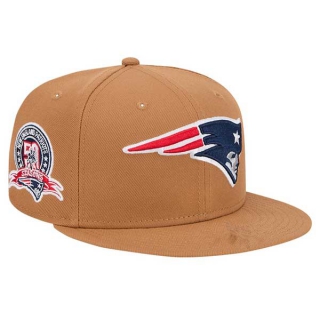 NFL New England Patriots New Era Tan Color Pack 50th Anniversary Side Patch 9FIFTY Snapback Hat 2044